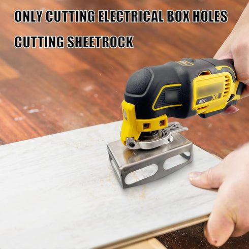 Square Slot Cutter for Dewalt 20V & Milwaukee M18 Oscillating Multi-Tool, Efficient Carving Tool for Drywall