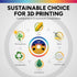 1.75mm, 3D 1kg (2.2lbs), 0.02 mm, 3D 1-Pack) OVERTURE PLA Filament Neatly Wound Printer Filament Spool Dimensional