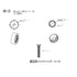 Mirror Screws, Aluminum Cap Decorative Nails for Sign Advertising Hardware, Black, F0.6, 4 Pack