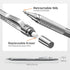 Nicpro 2 PCS Mechanical Pencil 0.5mm & 0.7mm with Case - MP1000 Metal Artist Pencil Set with Lead Refills and Erasers