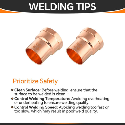 5-Pack Copper Fittings, 1-Inch Copper Female Adapter, C x FNPT with Sweat Solder Connection