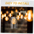 Clear Bubble Glass Lampshade Cylinder Replacement for Floor and Pendant Lights Transparent Decorative Shade with Smooth
