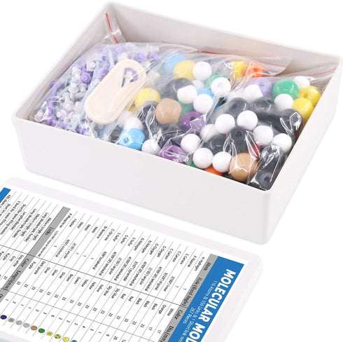 Swpeet 267 Pcs Organic Chemistry Molecular Model Kit for Students and Teachers - 116 Atoms & 150 Links