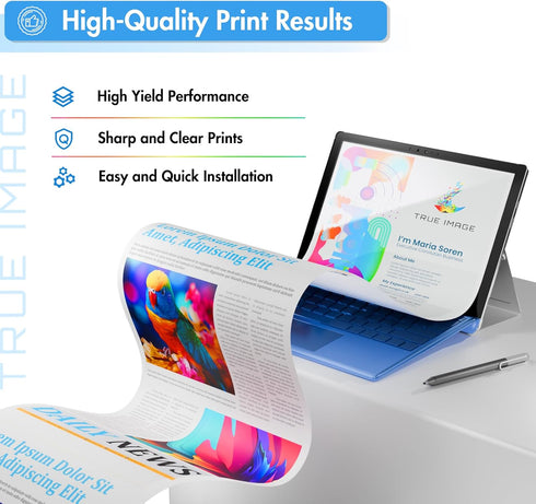 TRUE IMAGE Compatible Toner Cartridge Replacement for HP 202A CF500A 202X CF500X (2-Pack, Black) for Color Pro MFP