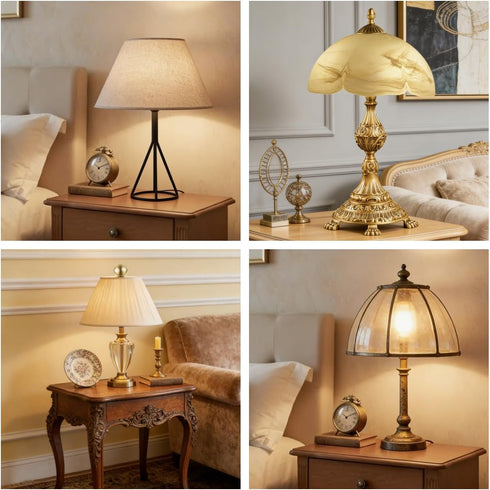 Alaviitsi 0.68 Inch 2 Pack, 1/4-27 Brass Lamp Finial Golden Ball Thread Solid Brass Lamp Knob Topper for Vintage Table