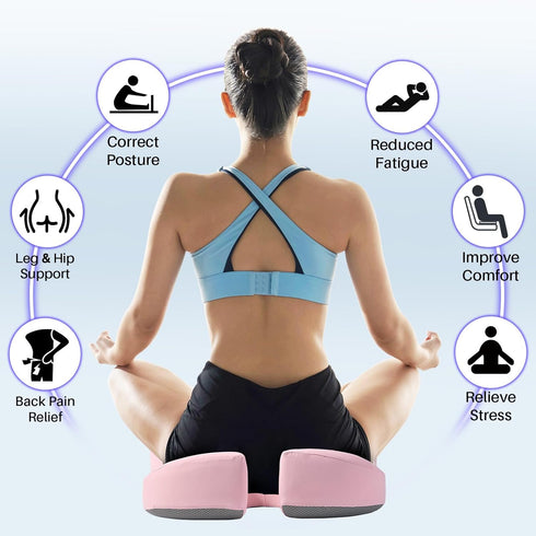 Tailbone Seat Cushion for Office Chair, Large Thick Seat Cushion for Pain Relief, Sciatica & Back Support, Memory Foam