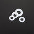 Nylon Flat Washer Assortment Set – 600 Pieces, 9 Sizes - M2 M2.5 M3 M4 M5 M6 M8 M10 M12