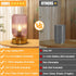 Dimmable Bulb LigthRound Touch Table Lamp for Bedroom, Cordless Bedside Small Table Lamp, Rechargeable Battery Operated