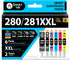 Smart Ink Compatible Ink Cartridge Replacement for Canon PGI-280XXL CLI-281XXL, 6 Combo Pack for Pixma TS9120 TS8320