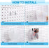 Uiifan 18 Set Pegboard Cups Kit, Plastic Pegboard Bins with Hooks and Label Stickers for DIY Tools Craft Storage