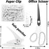 White Desk Accessories Kit, Large Stapler and Tape Dispenser Set, Gift for Students, Women, Coworkers, Boss Lady