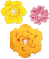 Carson Dellosa 3D Flower Bulletin Board Decorations - Orange, Yellow, Pink Paper Flowers