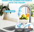 5FT 3" Slip-On Tub Hose - Flexible Faucet Sprayer Attachment for Cleaning & Pet Care - No Installation - Fits Faucets
