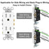 Greencycle 4 Pack White 110V Outlet, 15 Amp Decora Tamper Resistant, 5-15R, 3 Wire Square Wall Plug, Residential