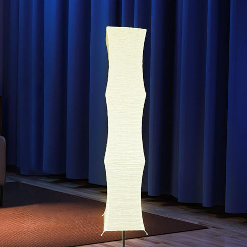 predolo Elegant White Paper Floor Lamp Shade for Stylish Bedroom Lighting