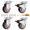Molen 2" Casters Wheels Heavy Duty Set of 4 Pack Castor Wheels