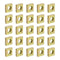 uxcell M6-1x3.2 Square Nuts, Carbon Steel Zinc Plated Fasteners for Home Repairs, Colorful 200pcs