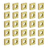 uxcell M6-1x3.2 Square Nuts, Carbon Steel Zinc Plated Fasteners for Home Repairs, Colorful 200pcs