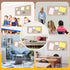 Large Felt Board Alternative Foldable Bulletin Cork Board for Wall, Decorative Pin Board with Textured Paper