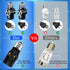 2 Pack Light Socket to Plug Adapter, Convert E26 Light Socket to 3-Prong Outlet Adapter and Light Bulb Socket (Black)