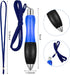 Tenare 5 Big Fat Pens with 10 Blue Extra Refills, Wide Grip Ballpoint for Arthritis Hands - Yellow, Blue, Red, Green,