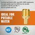 SUNGATOR 1/2 Inch Pex Fittings, 10-Pack Male Adapter, No Lead Brass, NSF, UPC Certified for Pex Pipe