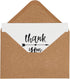 Generic Set, (Pack 24) Thank You Notes with Brown Kraft Envelopes, Thank You Cards Blank Inside, Handwritten Style