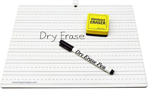 The Classics Dry Erase Whiteboard Kit, Complete Set with 11.75 x 9 Inches Board, Black Pen and Eraser