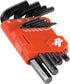 Performance Tool W86102 11-Piece SAE Folding Hex Key Set with Organizer and Black Oxide Finish