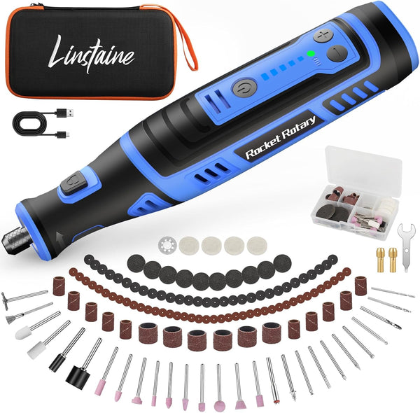 8V Cordless Rotary Tool Kit with 135pcs Accessories, 2.8Ah Battery Rechargeable Engraving
