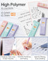 Nicpro 6PCS Pastel Mechanical Pencil Set, 0.5 & 0.7 & 0.9mm with 6 Tubes HB Lead Refill, 3 Erasers, 9 Refills, Cute Case