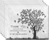 Elcer (40 Pack) Funeral thank you cards with envelopes Celebration of life Floral Tree acknowledgment memorial Sympathy