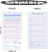 Officeva 12 Pack 600 Budgenix Guest Checks Server Note Pads Orders, Pink Guest Check Pads with Bottom Receipt, Waitress