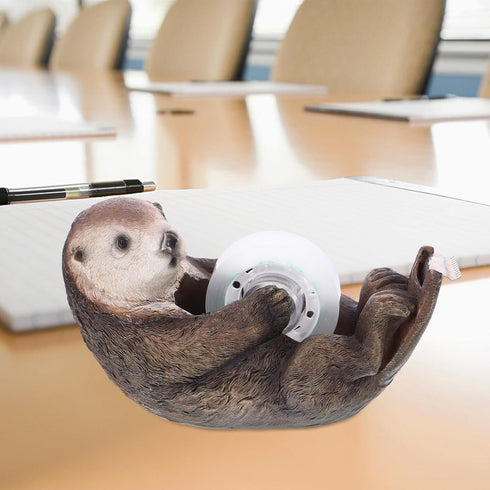 EXCEART Otter Tape Dispensers, Cute Cartoon Animal Tape Holders for Home Office Stationery Desk Organizer Supplies