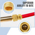SUNGATOR Reducing Adapter 1/2 Inch x 3/4 Inch FNPT, No Lead Brass Push-to-Connect Female Plumbing Fittings, Pack of 6