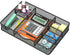 Desk Drawer Organizer Tray with 6 Compartments - 14.5" L x 8.8" W x 1.9" H for Metal Mesh Organizers in Bathroom,