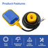 Baomain 4M 13ft Cable Float Switch Water Level Controller for Tank Pump