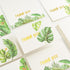 4x6 4 (50 Pack) Crisky Greenery Assorted Thank You Cards with Envelopes & Stickers Greeting Cards Bulk, tropical plants