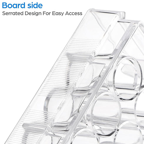 TEHAUX 48 Well Disposable Serving Tray - Pill Filler Tray for Capsules, Lab Equipment Well Cap Tray, Tissue Culture Kit