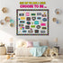 Motivational Bulletin Board Set, Colorful Inspirational Posters for Classroom, Choose to Be Positive Cutouts