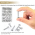 58 Pieces 304 Stainless Steel Machine Screws Nuts Assortment Kit, Phillips Pan Head, Fully Machine Thread