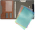 Binder Portfolio Organizer Case with 3-Ring Binder, Padfolio, Clipboard, Color File Folders (Brown, Standard)