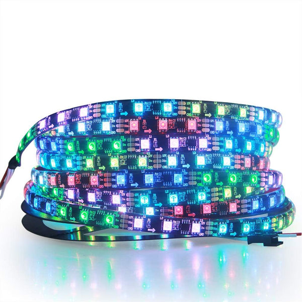 ALITOVE WS2811 RGB-IC Addressable LED Light Strip 16.4ft 300LEDs 12V LED Strip