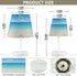 Dimmable ALAZA Beach Shells Table Lamp for Bedroom Desk lamp Bedside Night Lamp with USB Port,Small Lamps with Fabric