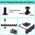 16 Pack M5 T-Nut Screw Replacement Sets with Thread Locking Screws, Wrench, and Nuts for Standard Rail Systems