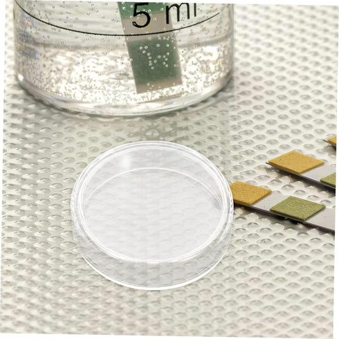10pcs Science Experiment Kit Glass Petri Dishes Cell Culture Plates Vented Lids Lab Equipment for Students Microbiology