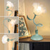 3 E26 Bulbs, Women Bedside Table Lamps for Bedroom, Cute Flower Desk Lamp With Adjustable Flexible Gooseneck, Color