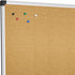 XBoard 24 x 18 Inch Wall-Mounted Office Cork Board with Aluminum Frame