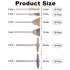 Rocaris 72 Pack Wire Wheel Brushes Set, Brass and Steel Wire Brush Set with 1/8" Shank for Rotary Tools Accessories
