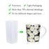 Zonon 50 Pcs Sublimation Heat Shrink Wraps Film Blanks, 5 Different Sizes, White Wrap Bags Tube
